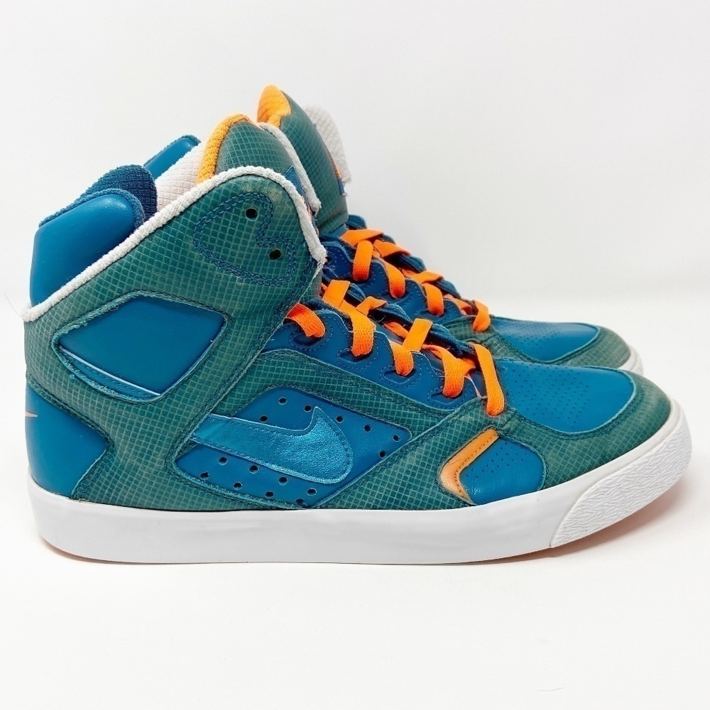 NIKE | Auto Flight High Top Sneaker Teal Blue 10.5 - Picture 2 of 10